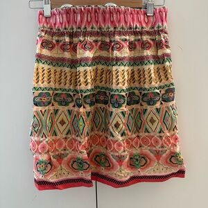 Colorful Patterned Women's Skirt